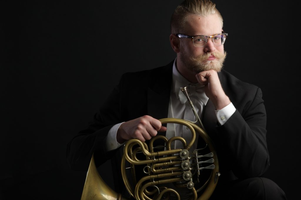 John Turman, Principal Horn, Seattle Symphony Headshot